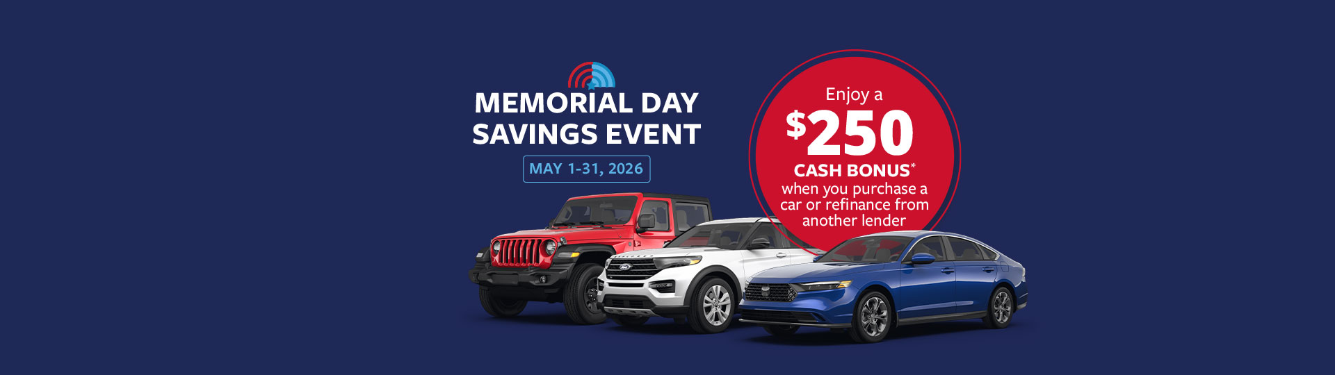 Memorial Day Auto Savings Event